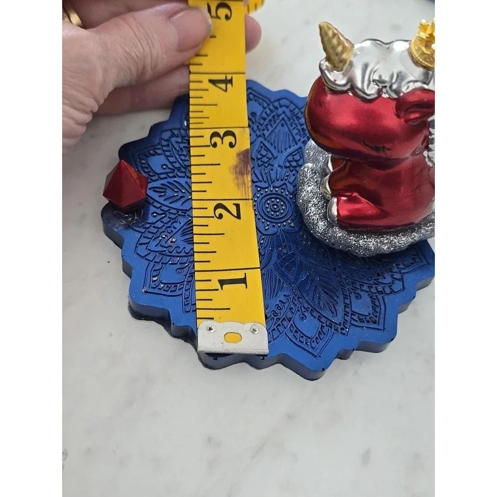 Handmade Resin Cell Phone Holder Red Blue Decoration‎ Gift  692
